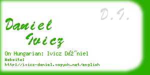daniel ivicz business card